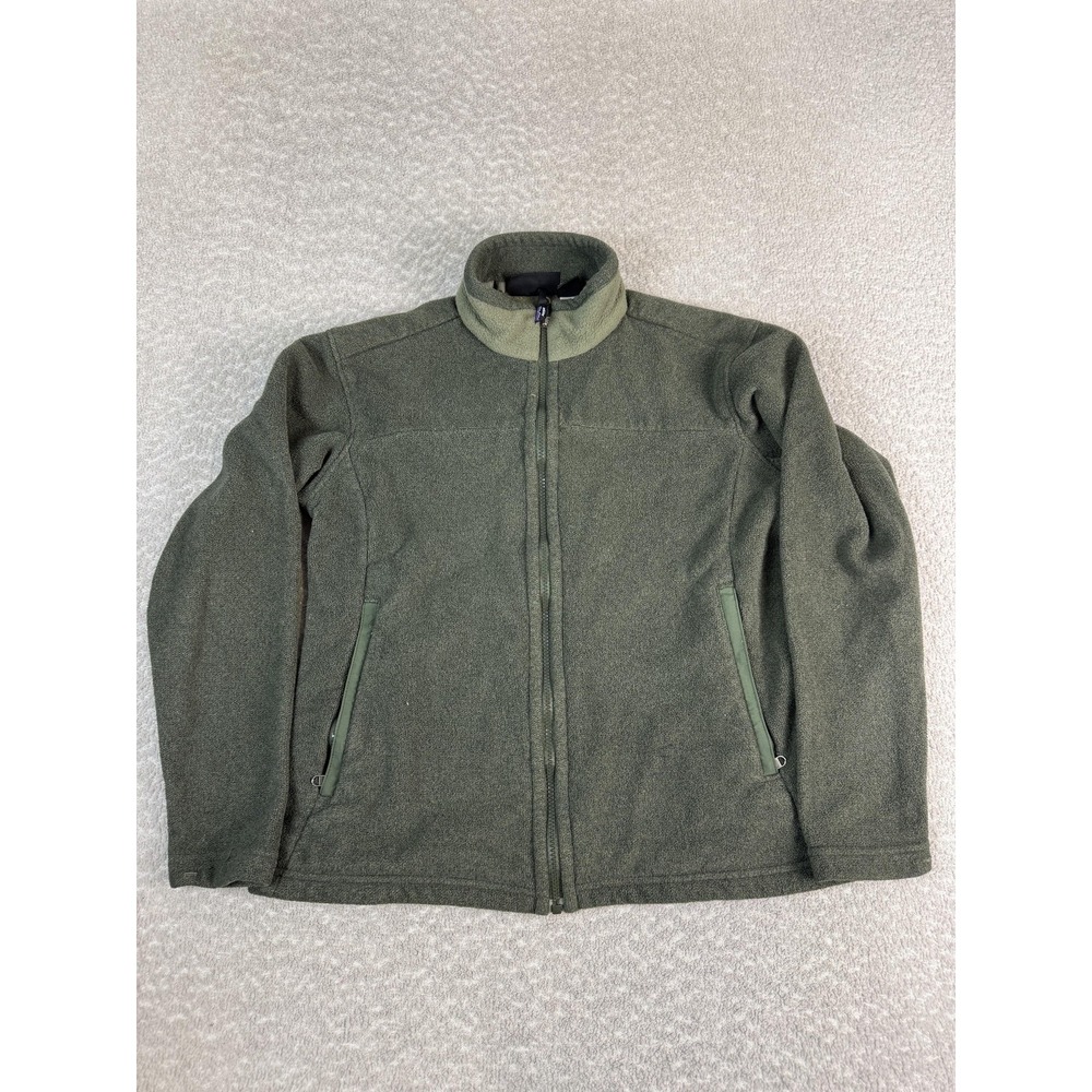 Vintage Patagonia Jacket Womens Small Green Synchilla Full Zip Fleece Made USA